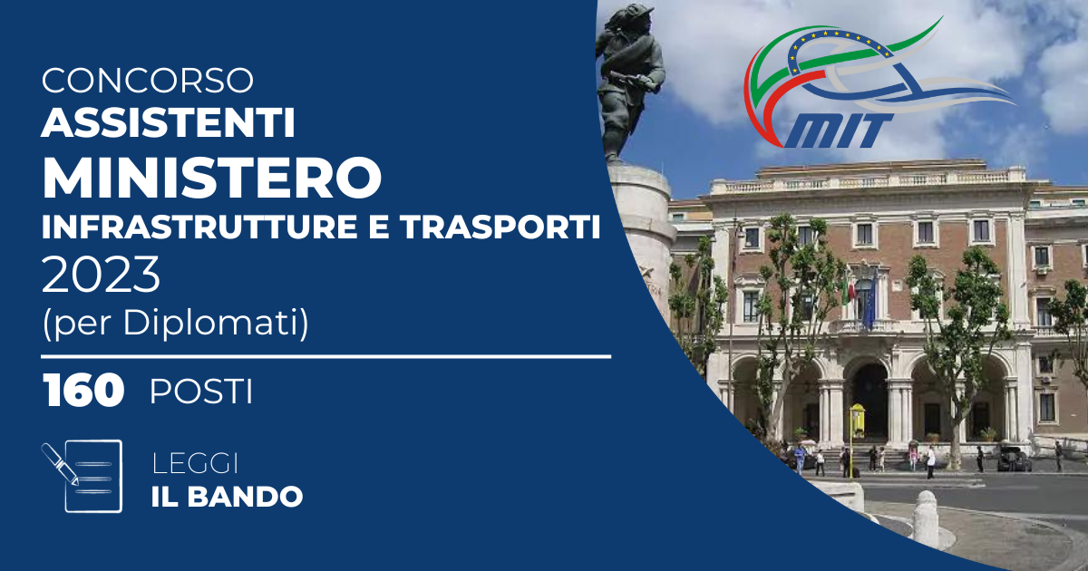 Bando Concorso Assistenti Ministero Infrastrutture E Trasporti