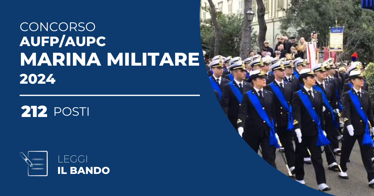 Bando Concorso Aufp Aupc Marina Militare