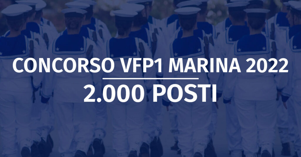 Concorso VFP1 Marina Militare 2022 Decreto Modifica Bando