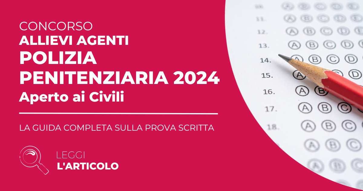 Prova Scritta Polizia Penitenziaria 2024