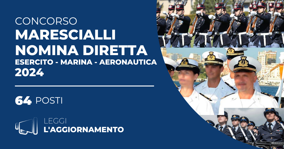 Concorso-64-Marescialli-a-Nomina-Diretta-2024-Esercito-Marina-Aeronautica