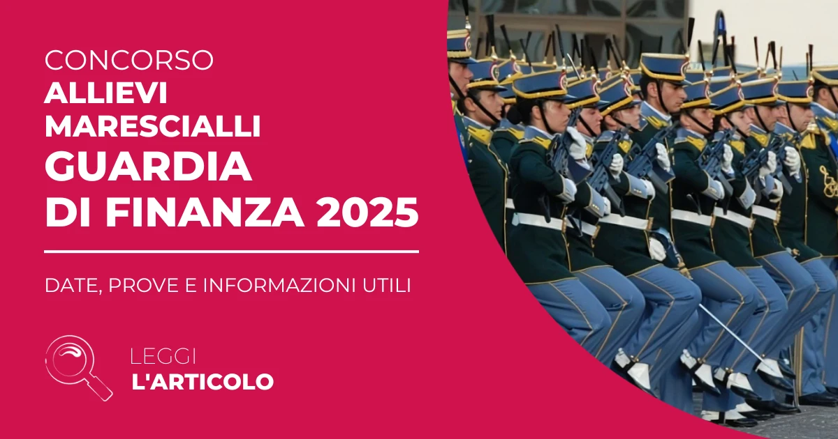 Concorso Allievi Marescialli Guardia di Finanza 2025