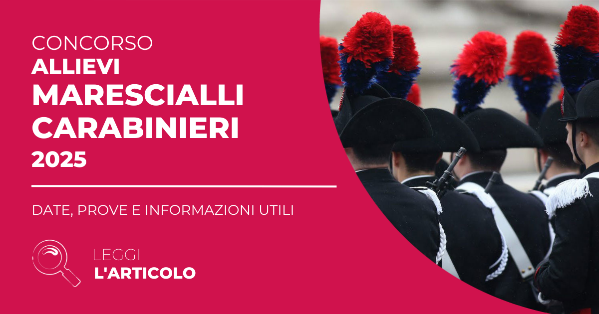 Concorso Marescialli Carabinieri 2025